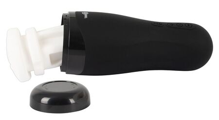 Черный вибромастурбатор с подогревом Masturbator with 3 Functions